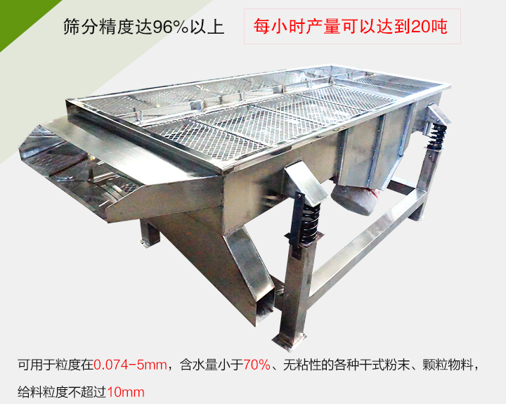 糧食篩分機(jī)各種干式粉末、顆粒物料，給料粒度不超過10mm